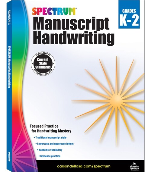 Spectrum Manuscript Handwriting, Grades K - 2: Volume 106 (Paperback)