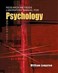 Research Methods Laboratory Manual for Psychology (with Infotrac) (Paperback, 3)