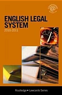 English Legal System 2010-2011 (Paperback, Pass Code, 7th)