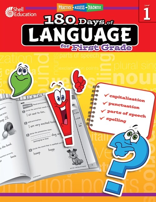 [중고] 180 Days of Language for First Grade: Practice, Assess, Diagnose (Paperback)