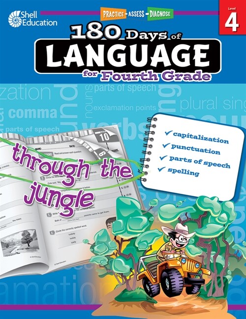 180 Days of Language for Fourth Grade: Practice, Assess, Diagnose (Paperback)