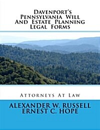 Davenports Pennsylvania Will and Estate Planning Legal Forms (Paperback)