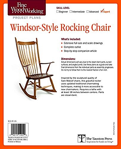 Fine Woodworkings Windsor-Style Rocking Chair Plan (Other)