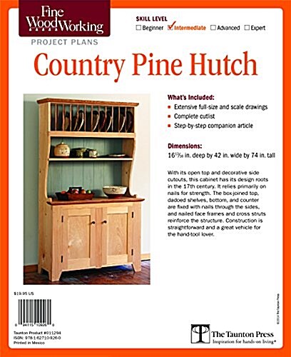 Fine Woodworking Video Workshop Series - Country Pine Hutch Plan (Other)