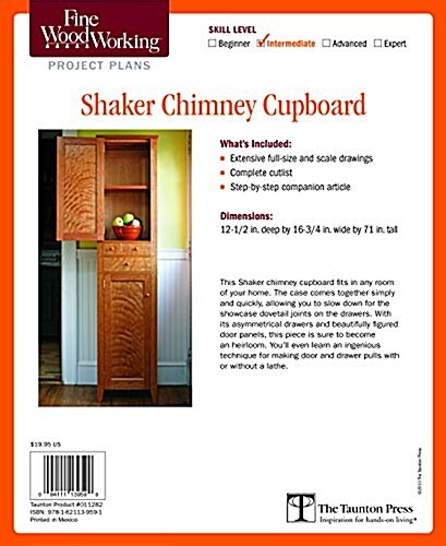 Fine Woodworkings Shaker Chimney Cupboard Plan (Paperback)