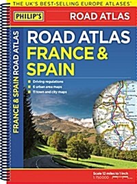 Philips France and Spain Road Atlas (Spiral Bound)