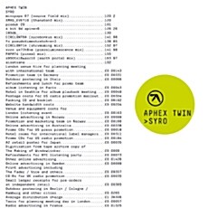 [수입] Aphex Twin - Syro