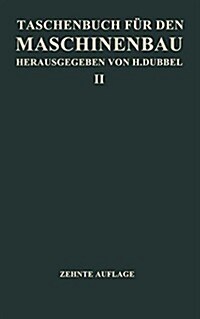 Taschenbuch F? Den Maschinenbau (Paperback, 10, 10. Aufl. 1951.)