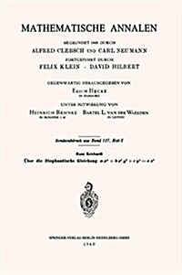 ?er Die Diophantische Gleichung Ax4+bx2y2+cy4=ez2 (Paperback, 1940)