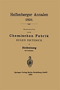 Helfenberger Annalen 1891 (Paperback)