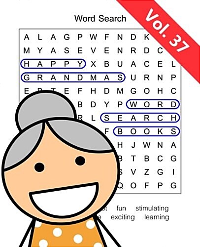 Happy Grandmas Word Search Books: Volume 37 (Paperback)