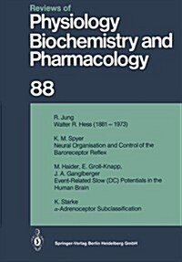 Reviews of Physiology, Biochemistry and Pharmacology: Volume: 88 (Paperback, Softcover Repri)
