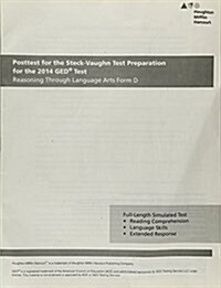 Steck Vaughn GED Posttest for Reasoning Through Language Arts Form D (Paperback)