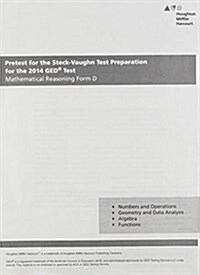 Steck Vaughn GED Pretest for Mathematical Reasoning Form D (Paperback, CSM)