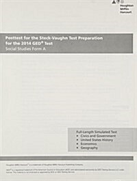 Steck Vaughn GED Posttest for Social Studies Form A (Paperback, CSM)