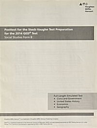 Steck Vaughn GED Posttest for Social Studies Form B (Paperback)