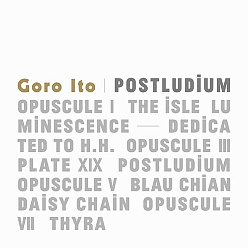 [중고] Goro Ito - Postludium
