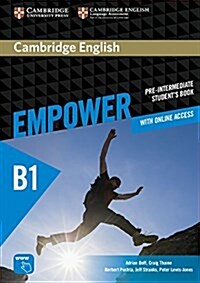 Cambridge English Empower Pre-Intermediate Students Book with Online Assessment and Practice, and Online Workbook (Package)