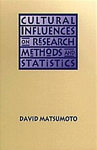 Cultural Influences on Research Methods and Statistics (Paperback)