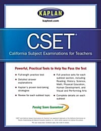 Kaplan CSET: The California Subject Examination for Teachers (Paperback)
