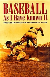 Baseball As I Have Known It (Paperback)
