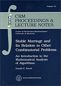 Stable Marriage and Its Relation to Other Combinatorial Problems (Paperback)