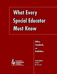 What Every Special Educator Must Know (Paperback, 6th)