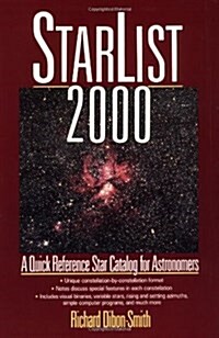 StarList 2000: A Quick Reference Star Catalog for Astronomers (Hardcover, 1st)
