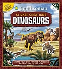 [중고] Smithsonian Sticker Creations: Dinosaurs (Hardcover)