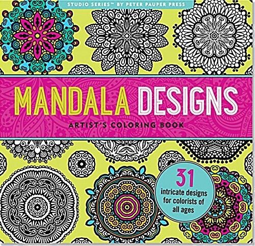 Mandala Designs Artists Coloring Book (Paperback)