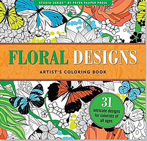 Floral Designs Artists Coloring Book (Paperback)