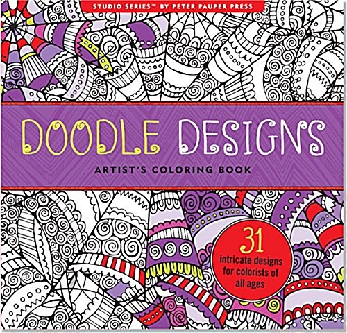 Doodle Designs Artists Coloring Book (Paperback)