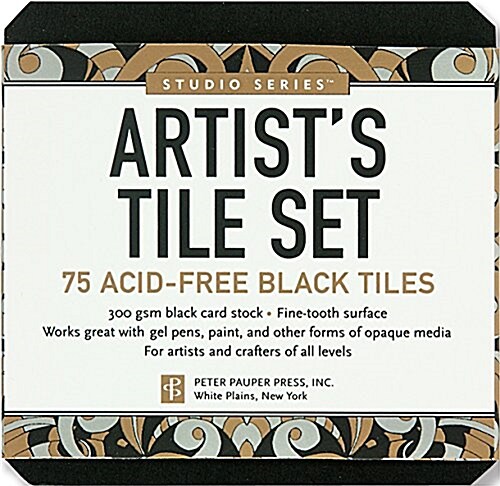 Studio Series Artists Tile Set: Black: 75 Acid-Free Black Tiles (Other)