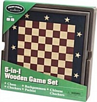 5 in 1 Wooden Game Set (GAM)