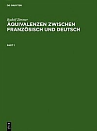 Aquivalenzen Zwischen Franzosisch Und Deutsch (Hardcover)