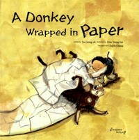(A) donkey wrapped in paper