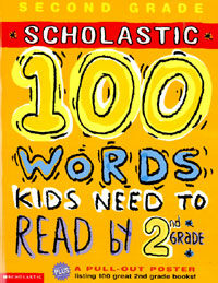 100 Words Kids Need to Read by 2nd Grade (Paperback, Poster)