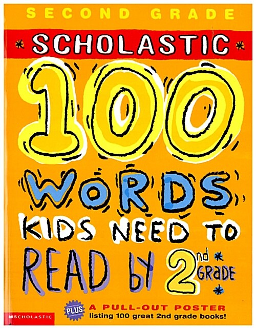 100 Words Kids Need to Read by 2nd Grade (Paperback, Poster)