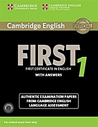 Cambridge English First 1 for Revised Exam from 2015 Students Book Pack (Students Book with Answers and Audio CDs (2)) : Authentic Examination Paper (Multiple-component retail product)