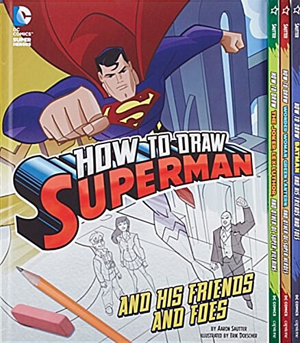 Drawing DC Super Heroes (Library Binding)