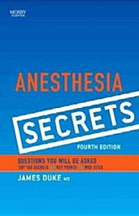 [중고] Anesthesia Secrets (Paperback, 4th)