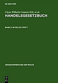 Handelsgesetzbuch, 105-237 (Hardcover, 4, 4., Getr. Zahlu)