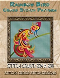 Rainbow Bird Cross Stitch Pattern (Paperback)