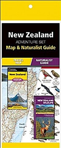 New Zealand Adventure Set: Map & Naturalist Guide [With Charts] (Folded)