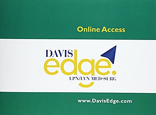 Davis Edge for Lpn/Lvn Medical-surgical Access Card (Pass Code, New)