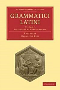 Grammatici Latini (Paperback)
