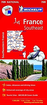 Southeastern France 2015 National Map 709 (Hardcover)