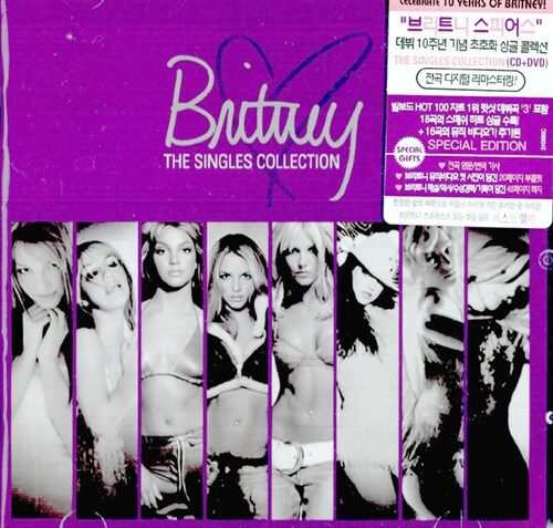 [중고] Britney Spears - The Singles Collection [CD+DVD package]