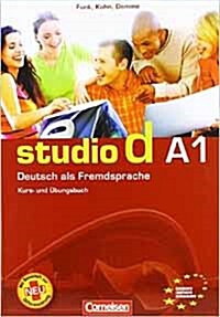 studio d  Deutsch als Fremdsprache Grundstufe   A1: Gesamtband Kurs- und Ubungsbuch mit Lerner-Audio-CD und Sprachtraining (Paperback)