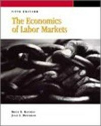 The economics of labor markets 5th ed